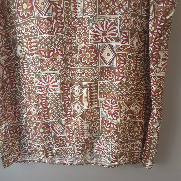 Vintage Stunt Collections Tan 100% Silk Sleeveless Blouse Tank Top Size Small - Picture 3 of 12